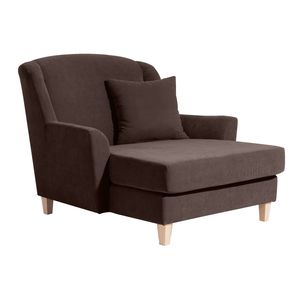 Max Winzer Judith Big-Sessel inkl. 1x Zierkissen 55x55cm - Farbe: braun - Maße: 136 cm x 142 cm x 107 cm; 2891-767-2051701-F01