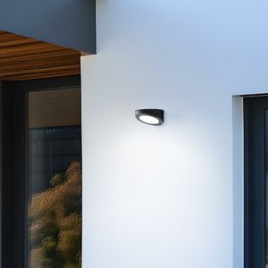 BRILLIANT LED-Solar-Außenwandleuchte mit Bewegungsmelder BARDUM | 3W 520 Lumen 4000K |  wetterfest für Garten und Terrasse IP44
