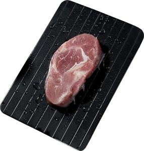 Auftauplatte, Auftauplatten Auftauen Tablett, Auftau-Tablett Defrosting Tray Fast Abtauung Tablett für Fisch Fleisch Geflügel Oder Alles Andere, das Gefroren ist (29.5 x 21 x 0.2cm)
