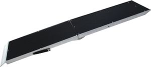 Składana rampa dla psa Wiltec, 185 x 38 cm, po złożeniu 96 x 38 cm, wykonana z aluminium, antypoślizgowa, nośność do 110 kg, rampa dla zwierząt domowych