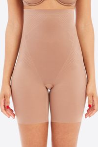 SPANX | High-Waisted Mid-Thigh Short Thinstinct 2.0 - Nude / S | Shapewear & Mieder