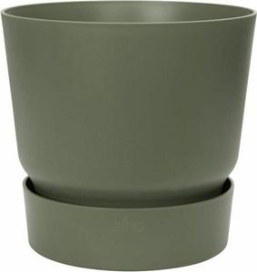 Elho Greenville Round 47 - Pflanzgefäß für den Außenbereich - Ø 47 x H 44 cm -- Grün/Blatt Green