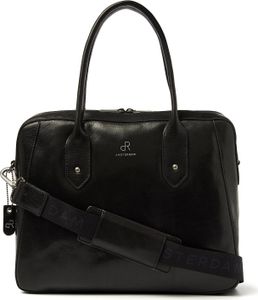 dR Amsterdam Arbeitstasche | Business-Leder-Arbeitstasche | Laptop-Tasche | Herren-Laptoptasche | Laptop-Tasche 15,6 Zoll | Milan - 283758 Black