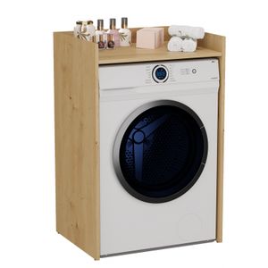 CDF Waschmaschinenschrank Pola NP | Farbe: Eiche Artisan | Moderner Schrank über der Waschmaschine | Ablagefläche