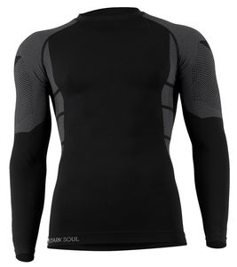 Stark Soul® Skiunterwäsche - Hemd Seamless Funktionsunterwäsche L/XL schwarz/grau