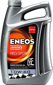 ENEOS Motorový olej 10W60 "PRO SPORT" 4L - Motorový olej do auta - plne syntetický motorový olej pre vysokovýkonné motory v športových autách - nižšia spotreba paliva