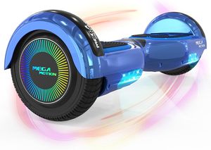 MEGA MOTION Hoverboard,Elektro Scooter 6,5 LED E-Balance Scooter mit Motorbeleuchtung und Bluetooth