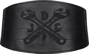 John Doe Nierengurt Classical Kidney Leather Belt Black-2XL/3XL