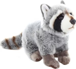 Uni-Toys - Waschbär, sitzend - 25 cm (Länge) - Plüsch-Bär - Plüschtier, Kuscheltier