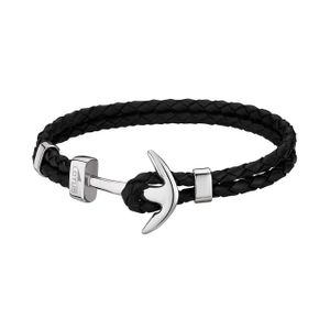 Lotus Style Anker Armband schwarz LS1832-2/1 Herren Schmuck Leder D2JLS1832-2-1