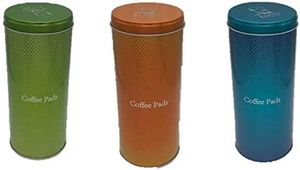 3x Kaffeepaddose - Kaffeedose für Kaffeepads - Aufbewahrungsbehälter für Kaffeepads…