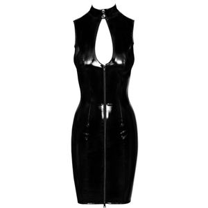 Black Level - Lack Kleid Schnüre XL