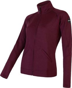 Sweatshirt Sensor Merino Upper Celozip Damen portrot größe L 21200040-02