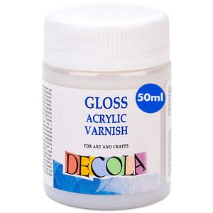 Decola - Acryl Lack Glänzend | 50 ml Glanzlack für Acrylfarben | Schützt Ihre Kunstwerke vor UV-Stahlung, Staub und Vergilbung | Von Nevskaya Palitra