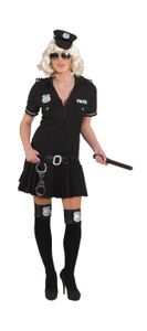 Uniform Kleid Polizistin schwarz, Gr. 36