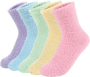 Kuschelsocken Damen Warme Plüschsocken Haussocken Dicke Winter Fluffy Socks für Frauen