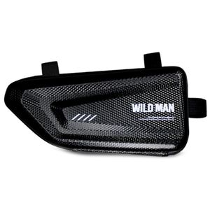 WILD MAN-E4 Wasserdichte Hartschalen-Vorderrohr-Rahmentasche für Rennräder-Vorwärtsrichtung