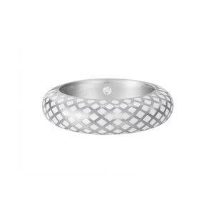 Esprit Damen Ring Silber Lattice White ESRG91919C1, Ringgröße:53 (16.8 mm Ø)