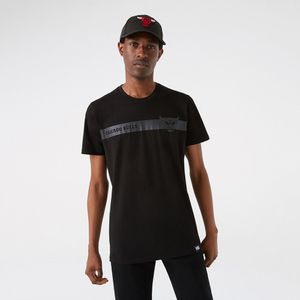 New Era NBA Shirt - STRIPE Chicago Bulls schwarz - XL