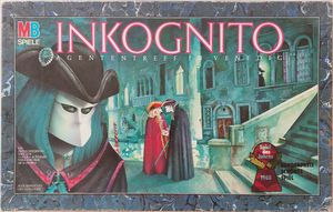 Brettspiel von MB - Inkognito - Agententreff in Venedig - Spiel des Jahres 1988