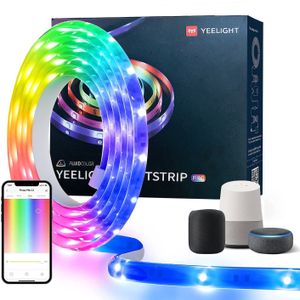 Yeelight Smart LED Stripe 1S pro, Lichtstreifen Band Farbwechsel dimmbar selbstklebend, Unterstützt Sprachassistenten z.B. Alexa, 2M plus 1M Erweiterungs-Set Lichtstreifen (3M)