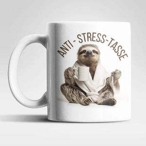 Anti Stress Faultier Kaffeetasse Teetasse Tasse Geschenkidee 325 ml – Faultier-01