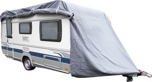 GreenYard® Abdeckplane für Wohnwagen oder Wohnmobile Größe L 610 x 250 x 220 cm