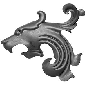 LÖWE aus Stahl schmiedeeisen Ornament Stahl Eisen UHRIG ®
