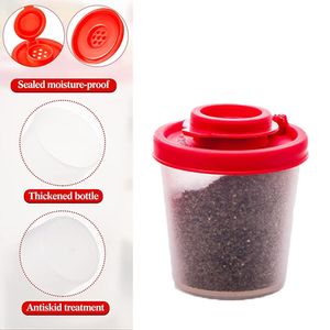 Mini-Gewürzstreuer, kleiner Salz- und Pfefferglasstreuer mit Netzdeckel, Gewürzgläser, Behälter(Mittel)