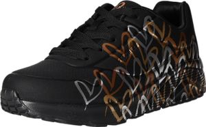 Skechers kids' girls' sneakers SKECHERS X JGOLDCROWN UNO LIT black-gold-white, Farba:black, Veľkosť:38 Skechers kids' girls' sneakers SKECHERS X JGOLDCROWN UNO LIT black-gold-white, Farba:black, Veľkosť:38