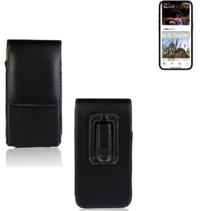 K-S-Trade Gürteltasche für Apple iPhone 13 Pro Schutz Hülle Handy Hülle mit Magnetverschluss Holster in schwarz