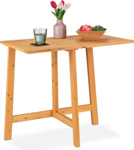 relaxdays Rechteckiger Klapptisch aus Holz