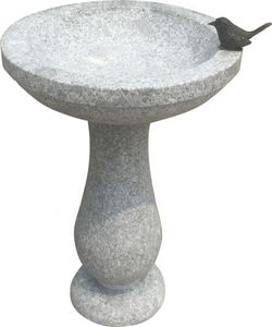 Dehner Vogeltränke mit Vogel, Ø 42 cm, Höhe 57 cm, Granit/Bronze, grau Dehner Vogeltränke mit Vogel, Ø 42 cm, Höhe 57 cm, Granit/Bronze, grau