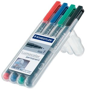 STAEDTLER Lumocolor NonPermanent Marker 311S 4er Etui