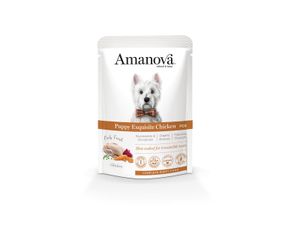 Amanova Nassfutterbeutel Hund P08 Puppy "Exquisite" Hühnchen 100g
