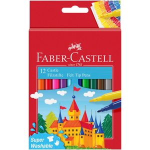 Flamastry Zamek Faber Castell 12 kolorów