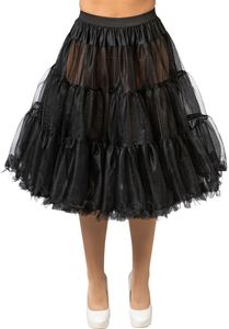 Petticoat 50´s, 2-lagig, schwarz