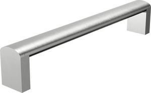 Edelstahl-Optik Schrankgriff Möbelgriff Metall Schubladengriff UC25 Möbelbeschlag 160mm Lochabstand