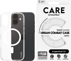 CARE by PanzerGlass Etui Flagship White MagSafe iPhone 16 | CARE