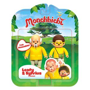 MONCHHICHI Figurky listnaté a Sylvus 2ks 8cm