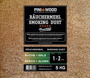 Räuchermehl Räucherspäne Buche 0,5kg Mehl Späne 1,0-2,5mm fein Forelle Aal 