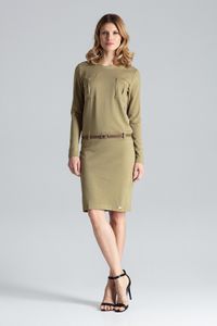 Figl Minikleid für Frauen Disa M414 olive S