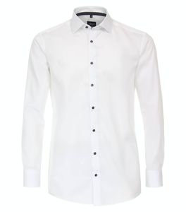 Venti - Modern Fit - Herren Langarm Hemd (134023600), Größe:43, Farbe:Weiß (000)