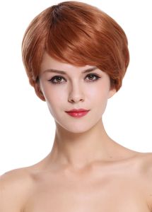 WIG ME UP Echthaar Perücke Kurz Scheitel Kupferbraun RGH-5330-HH-OP2