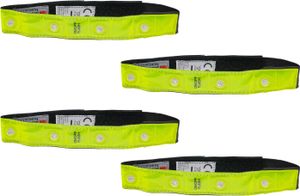 4 Stück 3M Scotchlite LED Sicherheits Reflektoren Klett Band Safety Band Schutz 4 Stück 3M Scotchlite LED Sicherheits Reflektoren Klett Band Safety Band Schutz
