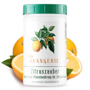 Meine Orangerie Zitrusdünger für alle Zitruspflanzen - [1 kg] - Premium Pflanzendünger - Verzichten Sie auf fertig flüssig Zitrus Dünger für Ihre Pflanzen - Citrus Dünger für Zitronenbaum