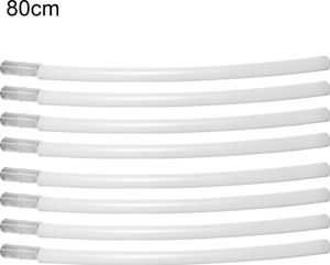 1 Set Girlandständer leicht zu montieren multifunktionales PVC Rundkreis Ballon Blütenbogen Stand Kit für Hochzeit-Größen:80 cm