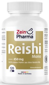 Zein Pharma - Pilze, Reishi Mono, 450mg, 120 Kapseln