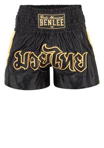 Benlee Goldy Muay Thai Shorts Schwarz Gold Größe L