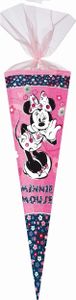 große Schultüte / Zuckertüte DISNEY MINNIE MAUS ca. 85 cm (Länge) | 6-eckig | Durchmesser ca. 25 cm